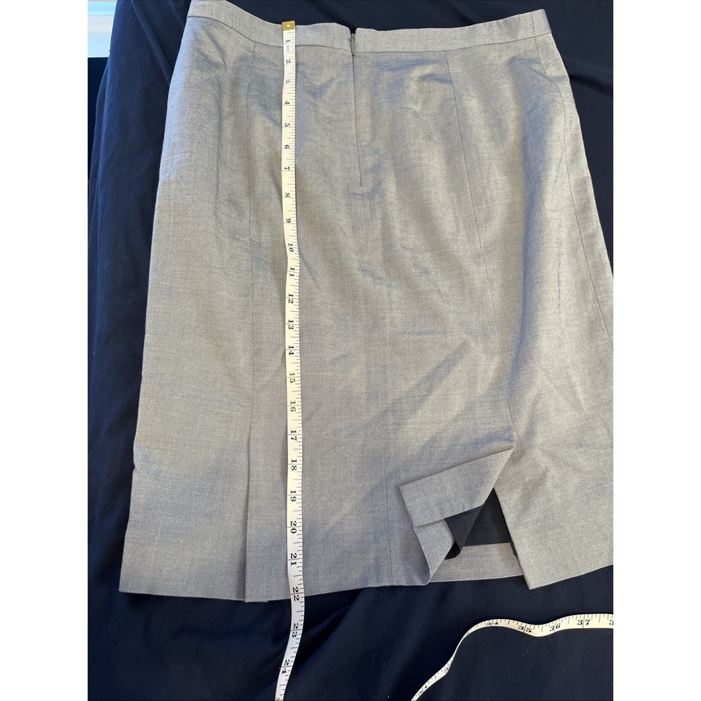 Antonio Melani‎ Blue Viscose Wool Blend Pencil Skirt Lined Zipper Career Sz8 - Picture 7 of 7
